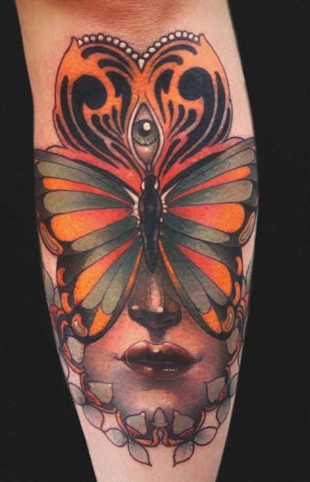Butterfly face