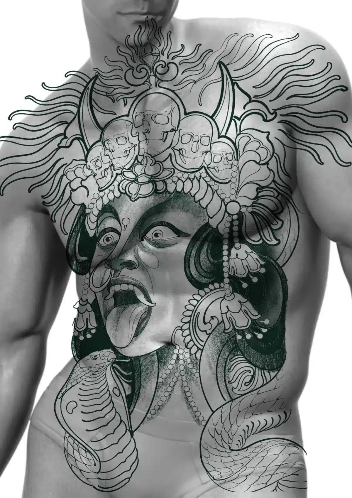 Ilustracion Fiori Lorett - Neotraditional Tattoo - (13)