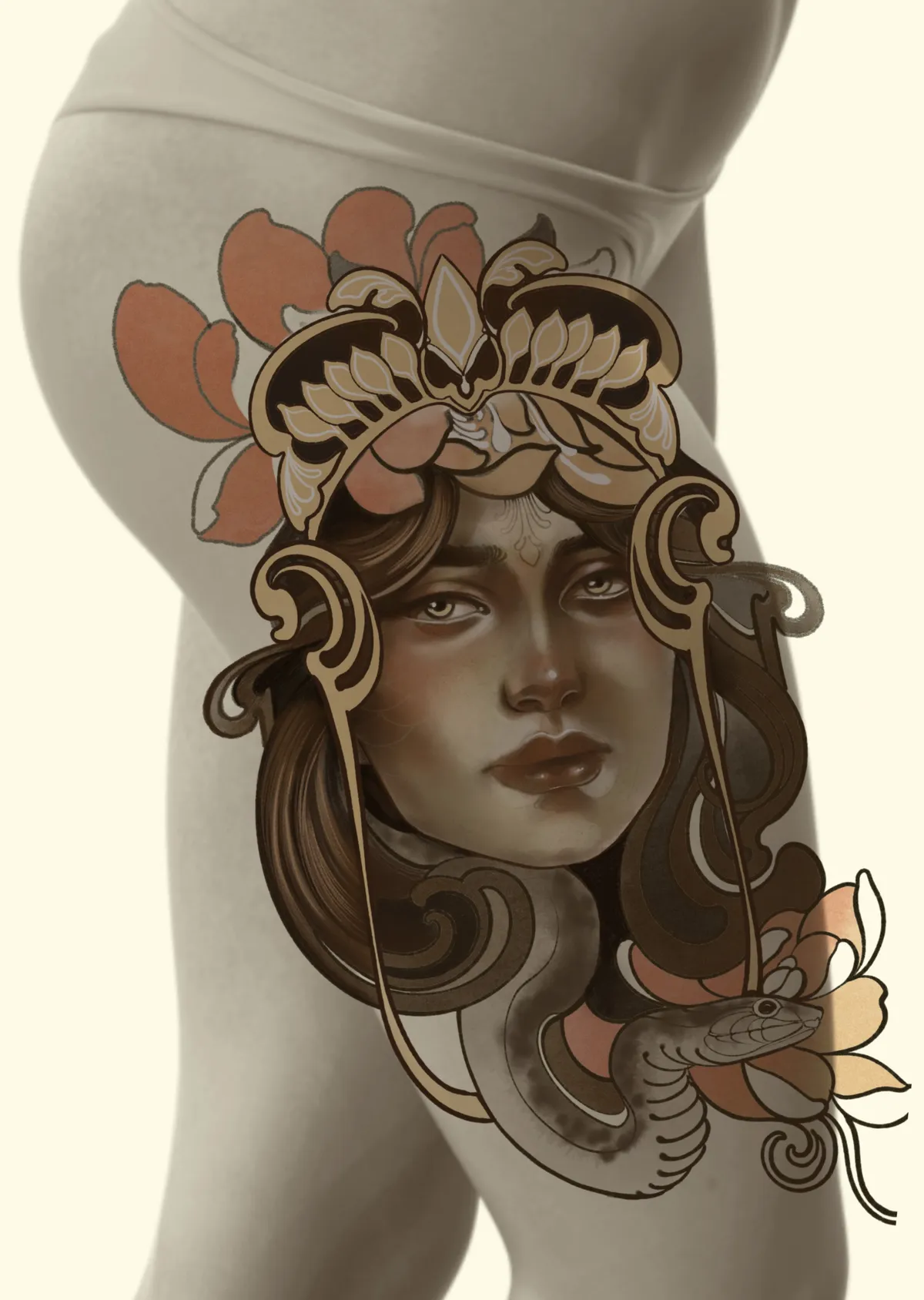 Ilustracion Fiori Lorett - Neotraditional Tattoo - (3)