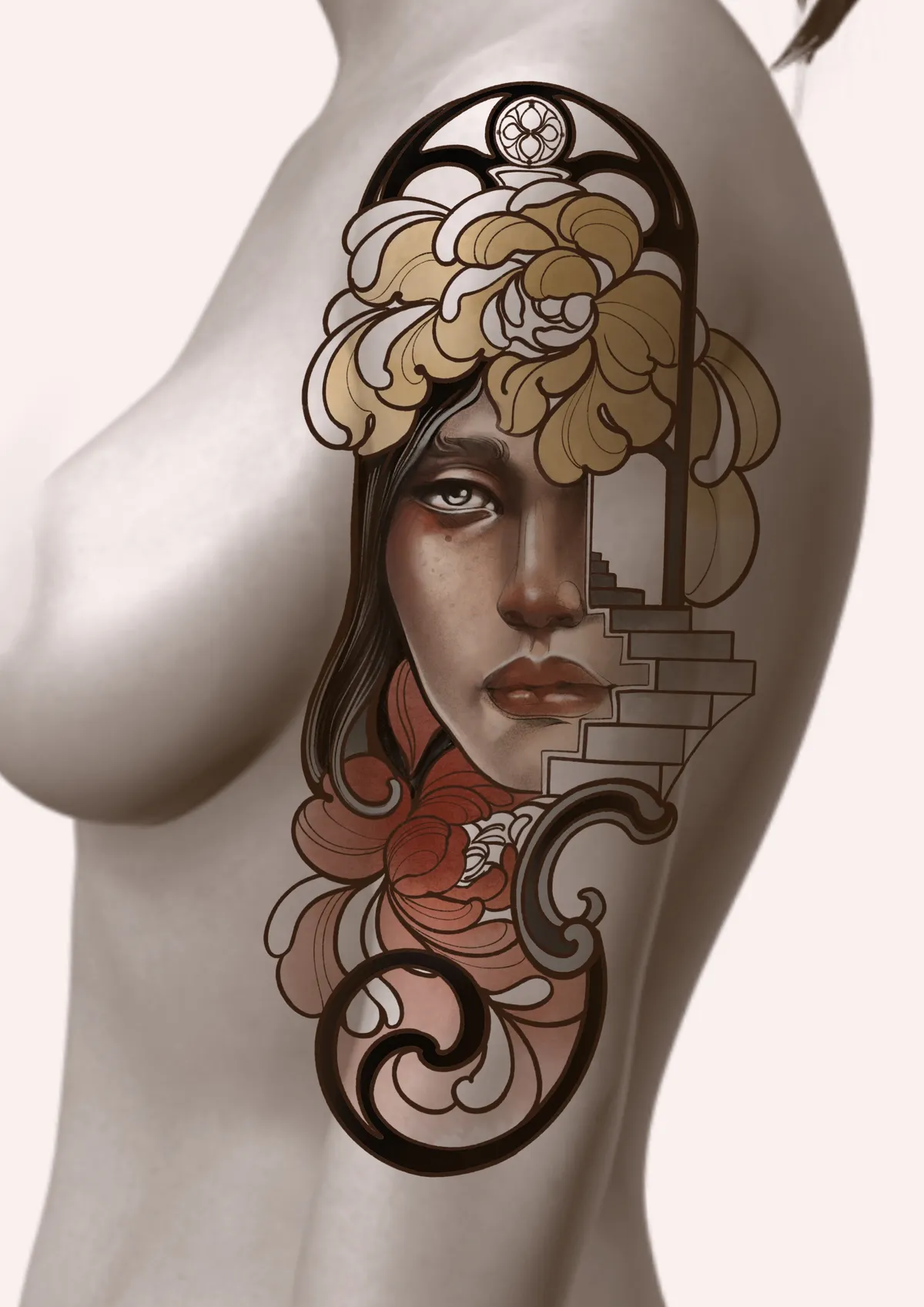 Ilustracion Fiori Lorett - Neotraditional Tattoo - (5)