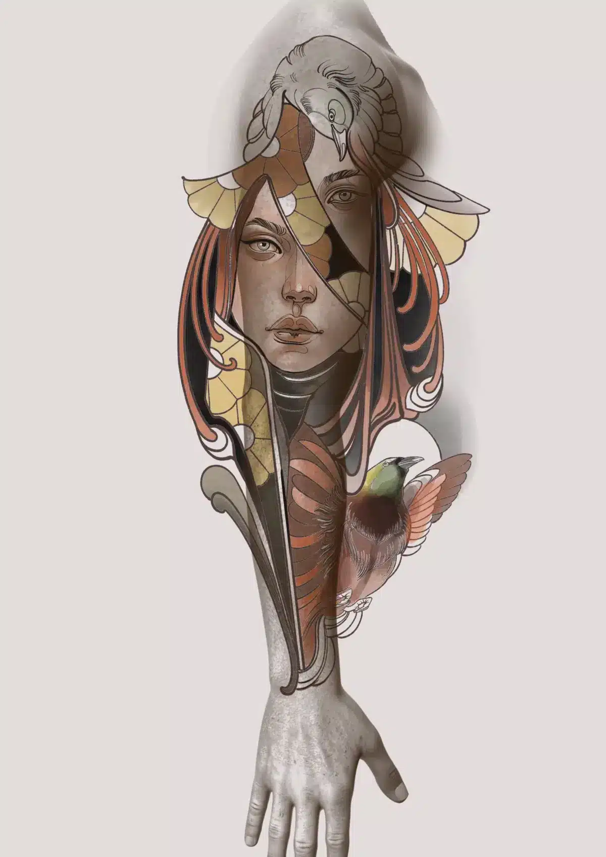 Ilustracion Fiori Lorett - Neotraditional Tattoo - (6)
