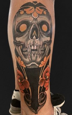 Skull & Flowers