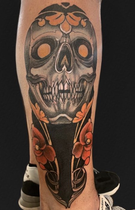 Skull & Flowers